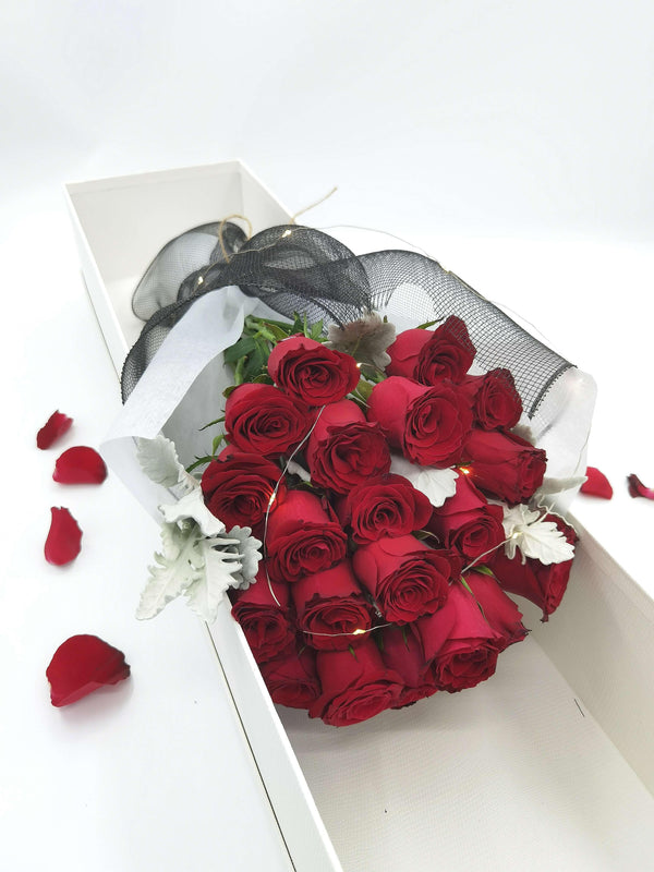 Everlasting Lovely Red Roses 20 - Bloom Junction Florist